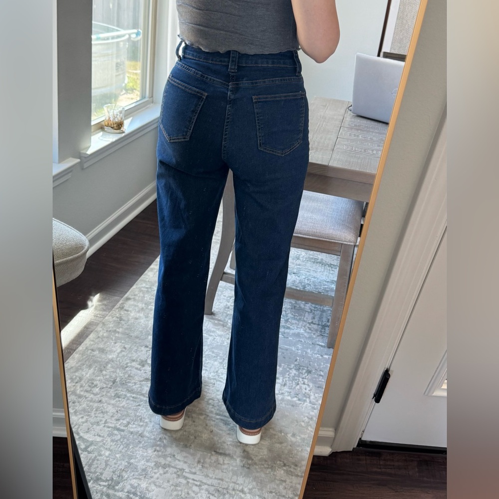 Classic Blue Women's Dark Wash Jeans - Picture 5 of 14